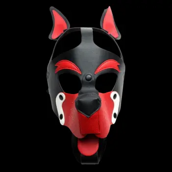 665 Leather Playful Puppy Hood aus PU, nickelfrei | Dark-Ink