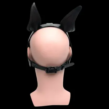665 Leather Playful Puppy Hood aus PU, nickelfrei | Dark-Ink
