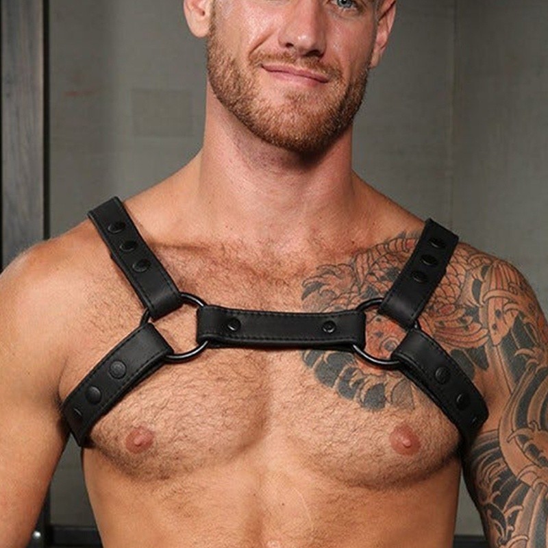 Mr S Leather Crossbow Leather chest harness black