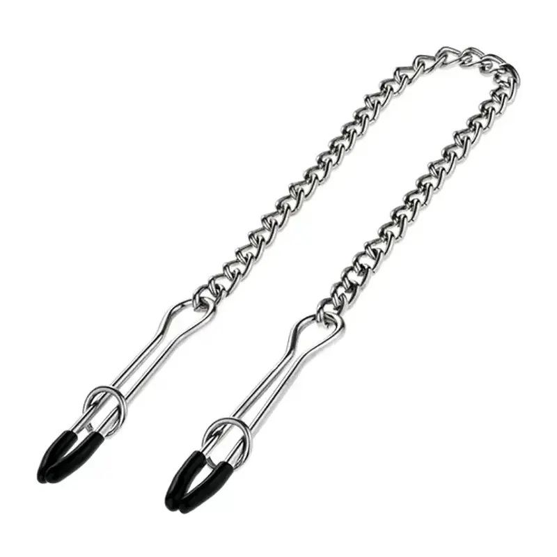 DARKLINE Tweezer Nipple Clamps, Sliding Ring Adjustment | Dark-Ink