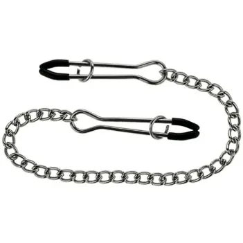 DARKLINE Tweezer Nipple Clamps, Sliding Ring Adjustment | Dark-Ink