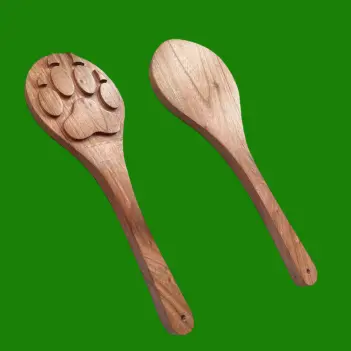 Paddle bois DARKLINE Big Bad Puppy, patte en relief | Dark-Ink