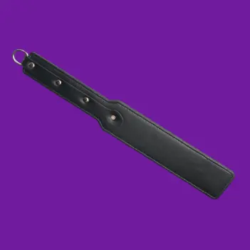 665 Leather Enforcer Vegan Paddle, Firm BDSM Impact | Dark-Ink