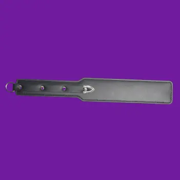 665 Leather Enforcer Vegan Paddle, Firm BDSM Impact | Dark-Ink