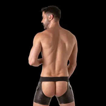 Locker Gear Rub It Chap Shorts, 6 cm Bund mit D-Ringen | Dark-Ink