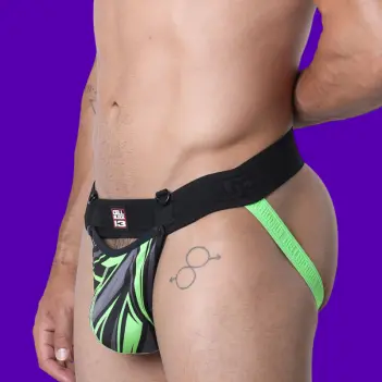 CB13 Lightning Jockstrap Kennel Club, snap-off, D-Ringe | Dark-Ink