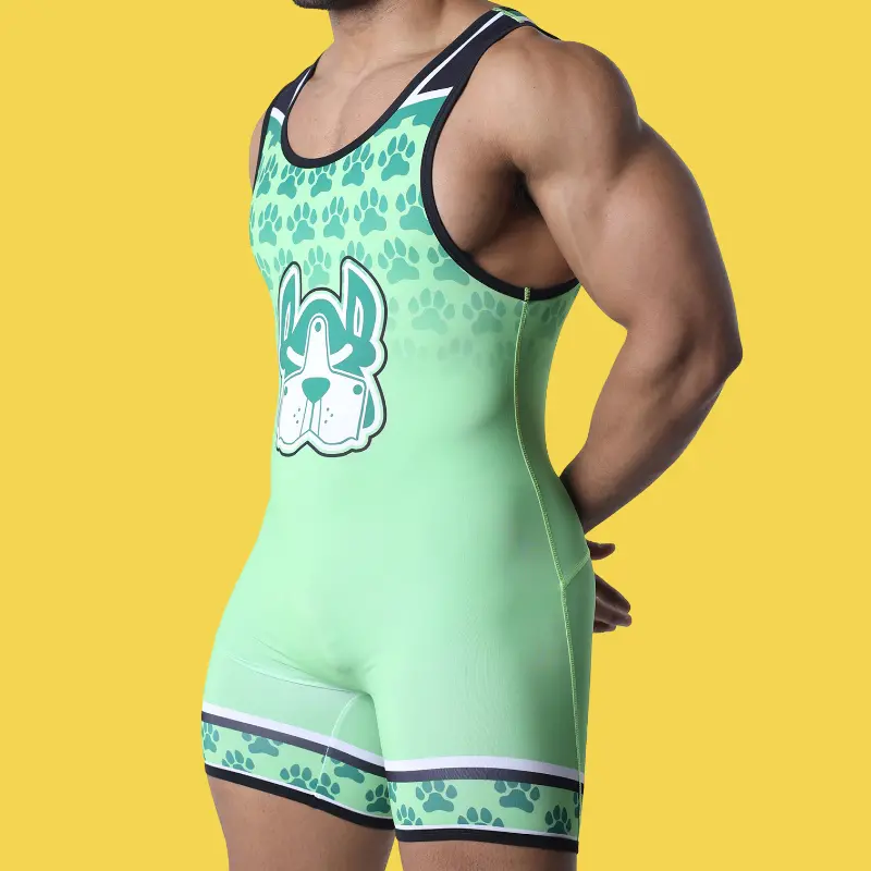 Singlet fetish Muzzle Up CB13, paneles y cremallera | Dark-Ink