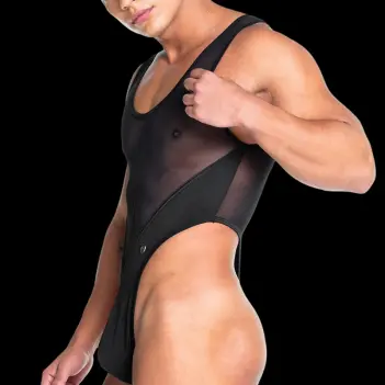 GIGO Skin Bodysuit, One-Piece Cut in the Skin Line | Dark-Ink