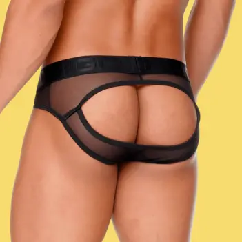 GIGO Mediterranean Brief Jockstrap, Mesh, offener Rücken | Dark-Ink