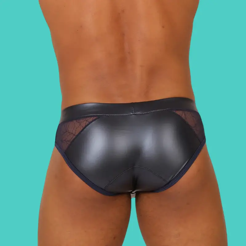 GIGO Passione Blue Brief, Polyester-Spandex Mix | Dark-Ink
