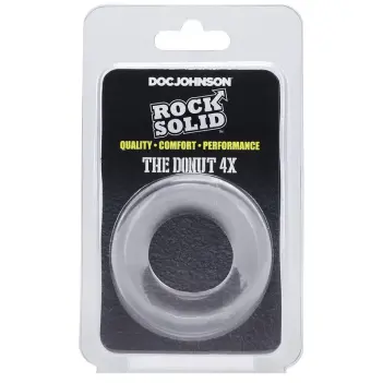 Anillo para pene Rock Solid The Donut 4X TPE 30 mm | Dark-Ink