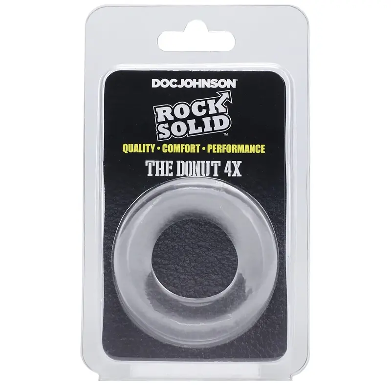 Anillo para pene Rock Solid The Donut 4X TPE 30 mm | Dark-Ink
