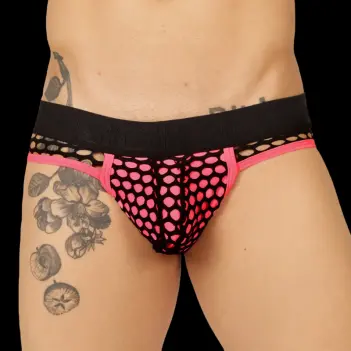 Slip jockstrap GIGO Fresh, frente cubierto, espalda abierta | Dark-Ink