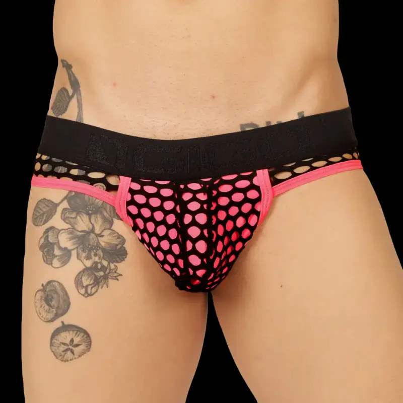 Slip jockstrap GIGO Fresh, frente cubierto, espalda abierta | Dark-Ink