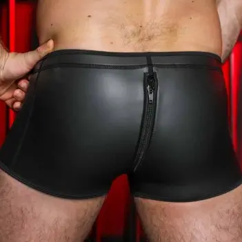 Neopren-Boxer Neo Codpiece Mr-S-Leather, zwei Zugänge | Dark-Ink