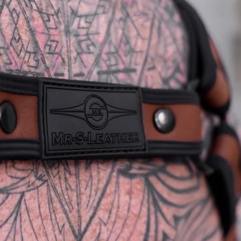 Neo bold bulldog harness Dark Brown