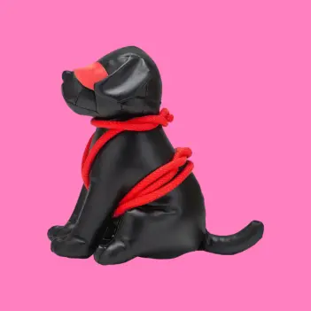 Juguete puppy play Prowler RED Roped Up Rover, cuero PU | Dark-Ink