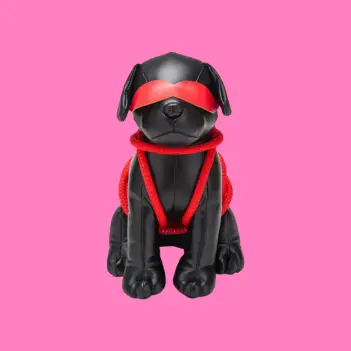 Juguete puppy play Prowler RED Roped Up Rover, cuero PU | Dark-Ink