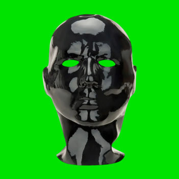 Latex hood zip up back