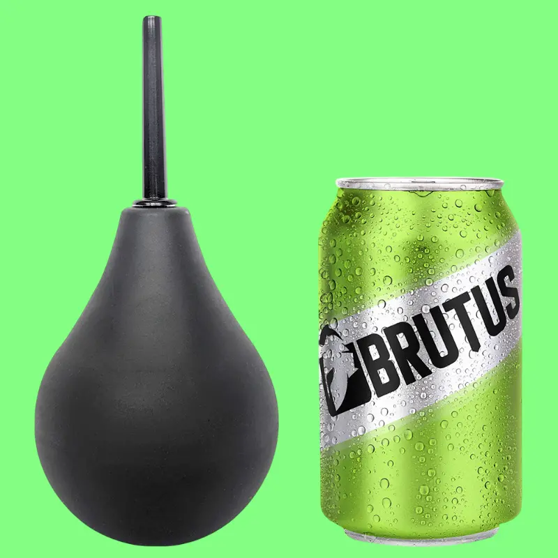 BRUTUS Shower Bulb Analdusche, Silikon, 224 ml | Dark-Ink