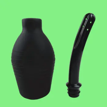 BRUTUS Get Clean Anal Douche Bulb, soft PVC, 310 ml | Dark-Ink