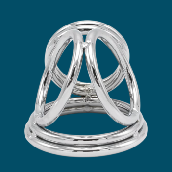 Quad Round Triple Cock & Ball Ring