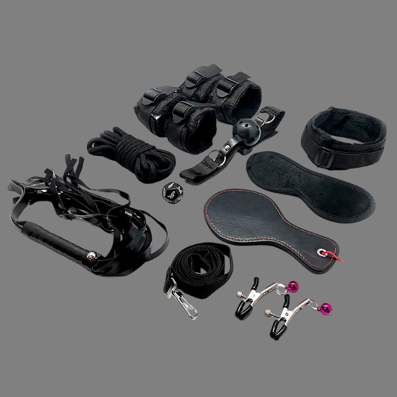 Fury black Bdsm kit (10 pcs)
