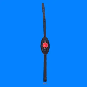 Mordaza muselera DARKLINE Ball Gag Muzzle, negro y rojo | Dark-Ink