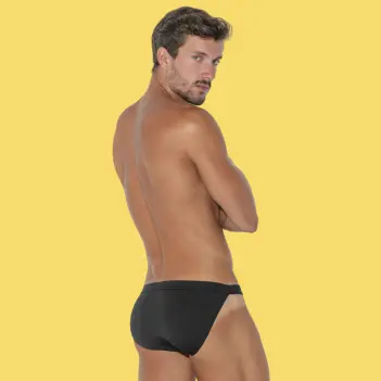 Bañador slip Glam CODE 22: corte cuadrado, Power Shape | Dark-Ink