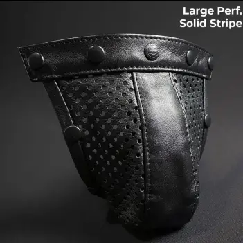 Leder Jockstrap Pouch Mr-S-Leather Large, Solid Stripe | Dark-Ink