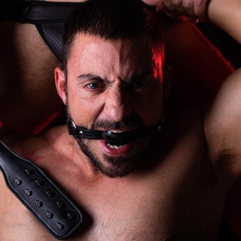 Silicone ball gag with strap