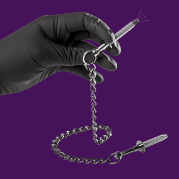 Pinza para pezones de acero