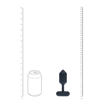 Hexagonal Vibrating Silicone Anal Plug Black