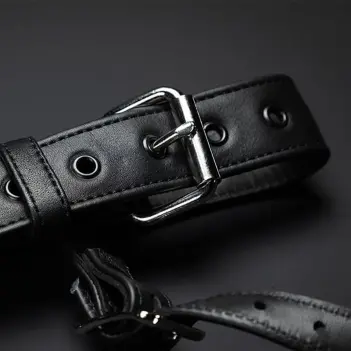 Vac-U-Lock Strap-On Harness Mr S Leather, removable plug | Dark-Ink