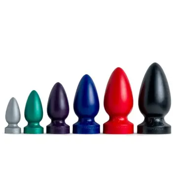 Analplug Erotixxx Toys Medium Firm, Silikon, 8 Größen | Dark-Ink
