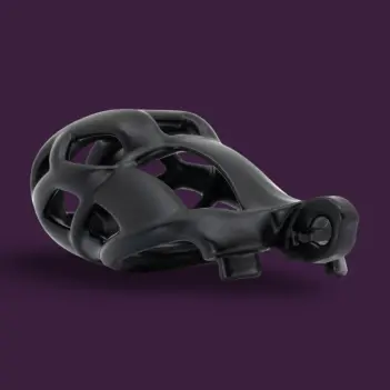 KINK3D Cobra S Chastity Cage, three width options | Dark-Ink