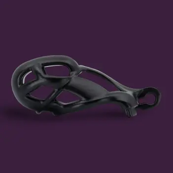 Cage de chasteté Cobra S KINK3D, trois largeurs brevetées | Dark-Ink