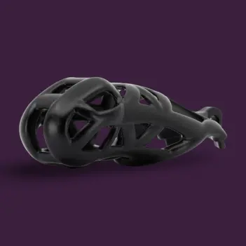 Cobra R+ Keuschheitskäfig KINK3D, offen, 12,5-14 cm | Dark-Ink