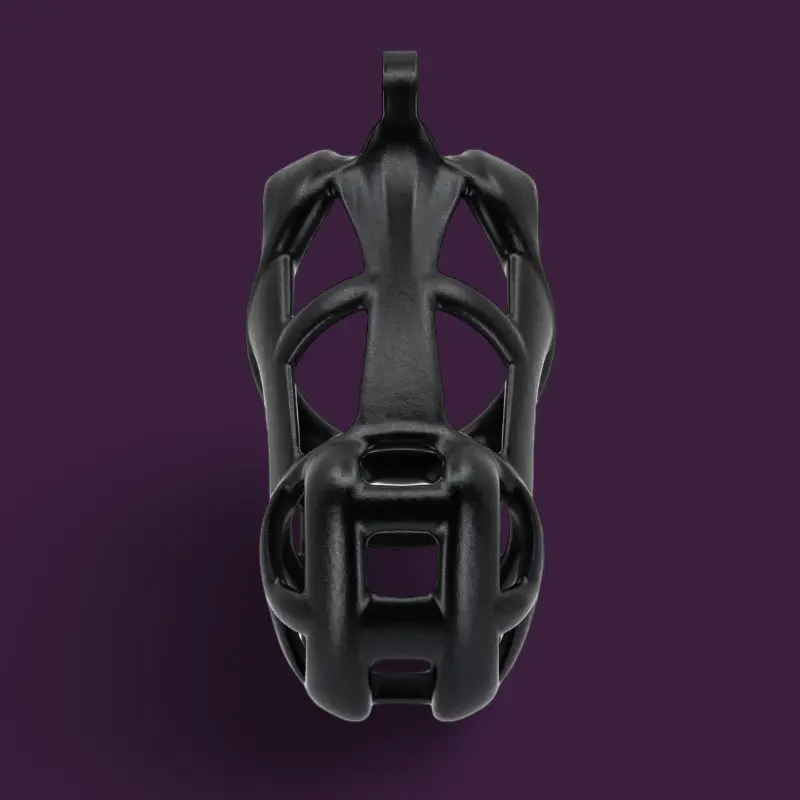 Cobra R Keuschheitskäfig KINK3D, 11-12,5 cm | Dark-Ink
