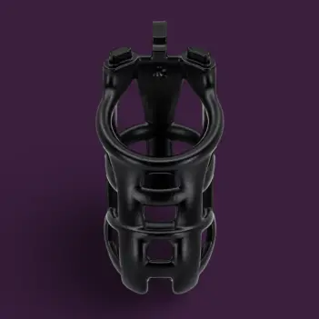 Cobra R Keuschheitskäfig KINK3D, 11-12,5 cm | Dark-Ink