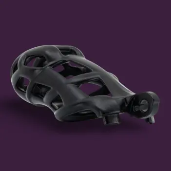 Cobra R Keuschheitskäfig KINK3D, 11-12,5 cm | Dark-Ink
