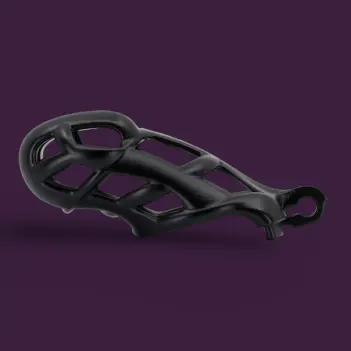 Cobra R Keuschheitskäfig KINK3D, 11-12,5 cm | Dark-Ink