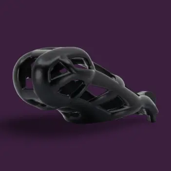Cobra R Keuschheitskäfig KINK3D, 11-12,5 cm | Dark-Ink