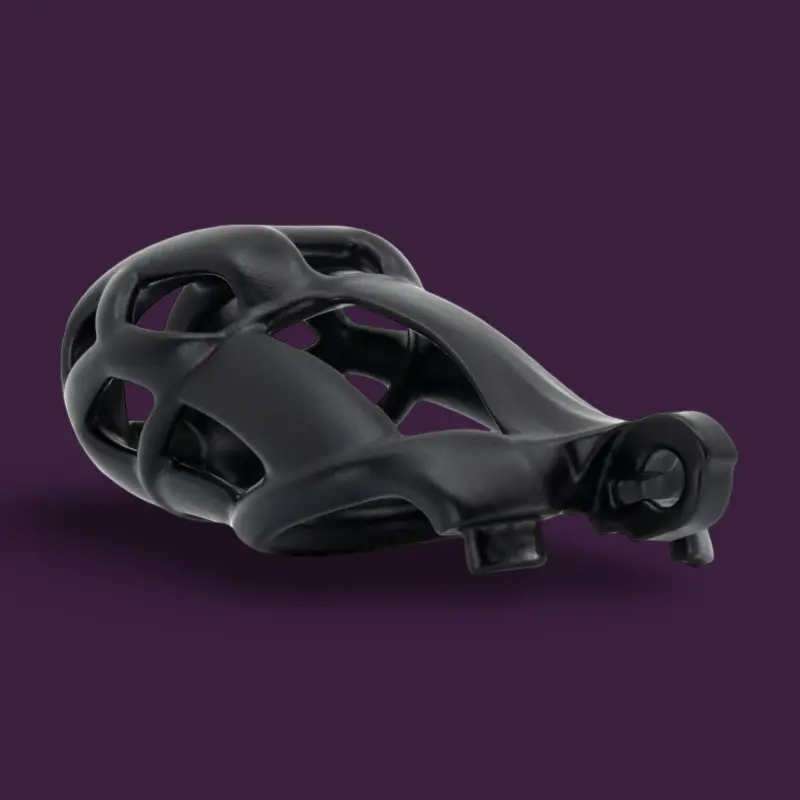 KINK3D Cobra S+ Chastity Cage, Standard or Wide only | Dark-Ink