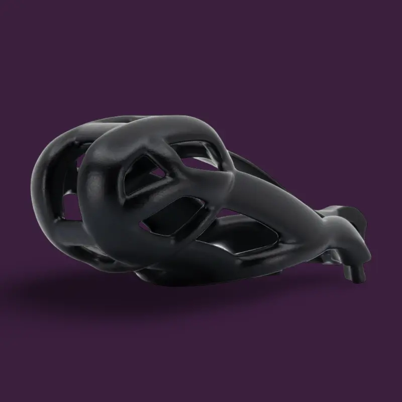 KINK3D Cobra S+ Chastity Cage, Standard or Wide only | Dark-Ink