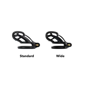 KINK3D Cobra S+ Chastity Cage, Standard or Wide only | Dark-Ink