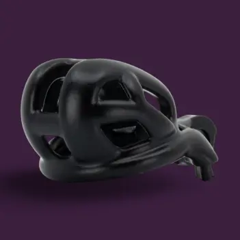 KINK3D Cobra N Narrow Chastity Cage, slim-fit patented | Dark-Ink
