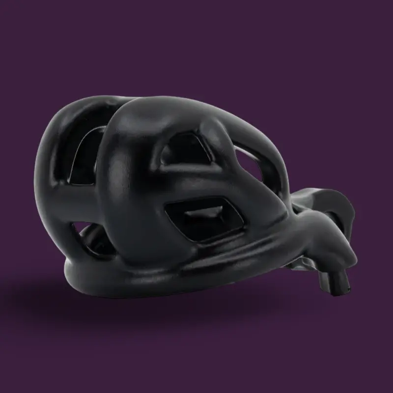 KINK3D Cobra N Narrow Chastity Cage, slim-fit patented | Dark-Ink