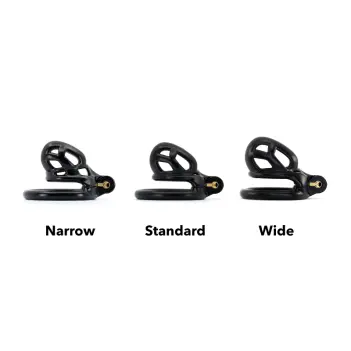 KINK3D Cobra N Narrow Chastity Cage, slim-fit patented | Dark-Ink