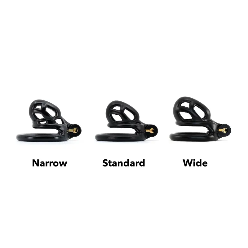 KINK3D Cobra N Narrow Chastity Cage, slim-fit patented | Dark-Ink
